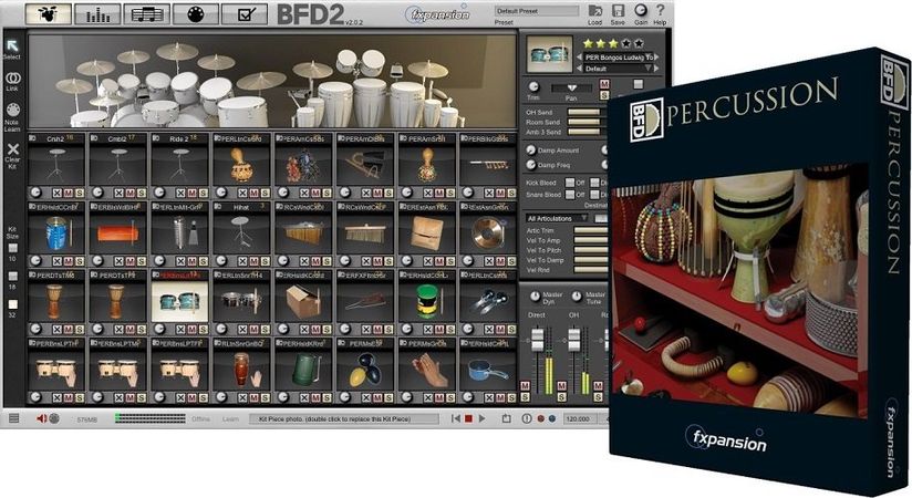 BFD, Percussion, Expansion, Pack, HYBRiD, DVDR, AiRiSO