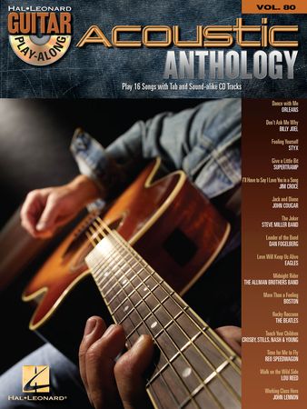 Acoustic Anthology Guitar Play-Along Volume 80 PDF MP3