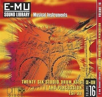 E-MU Studio Drum Kits & Percussion for Emulator X3